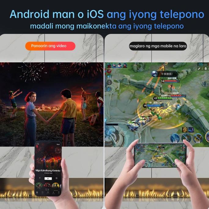 Qiaolet proyektor mini portable proyektor mini Mendukung koneksi HP