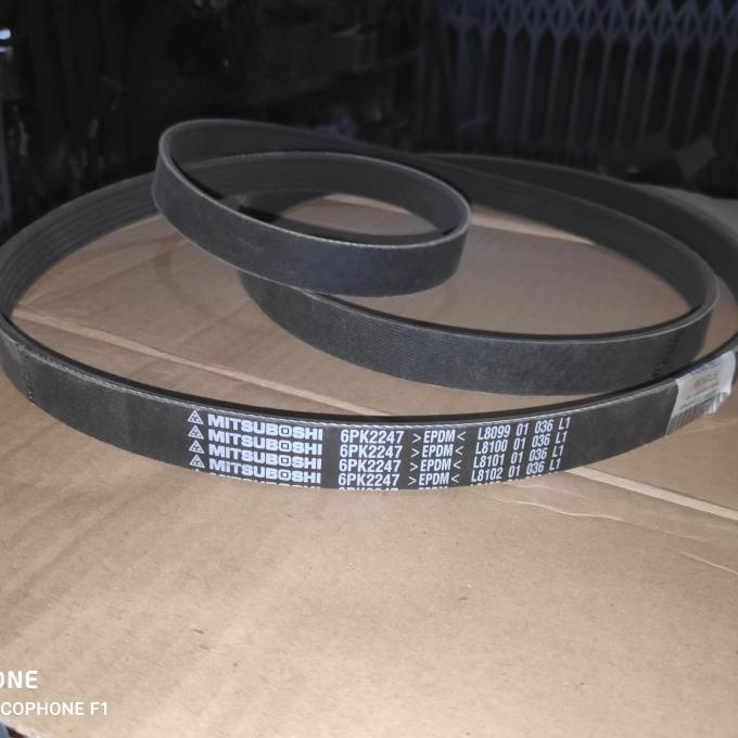Gratis Ongkir MITSUBOSHI Fan belt 6PK2247 EPDM tali kipas fanbelt 6PK 2247 XTRAIL Termurah (ro00hs)