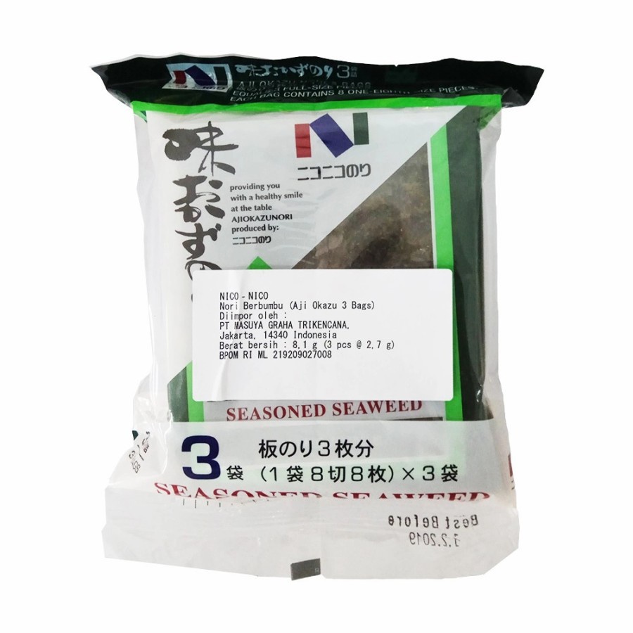 

Nico Aji Gin 3bag Seaweed 81gr