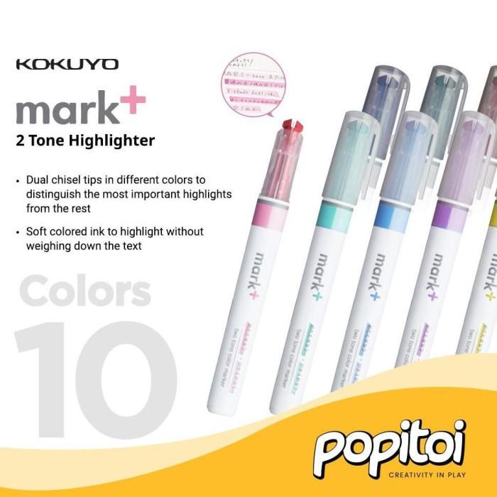 

KOKUYO MARK+ TWO TONE COLOR HIGHLIGHTER MARKER PEN PROMO