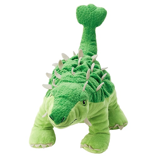 UPE JÄTTELIK Boneka, egg/dinosaur/dinosaur/ankylosaurus, 37 cm