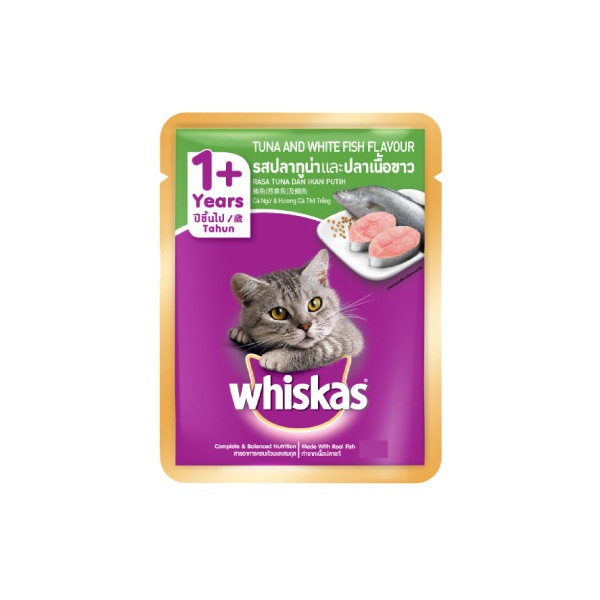 

WHISKAS POUCH TUNA WHITE FISH 80 GR