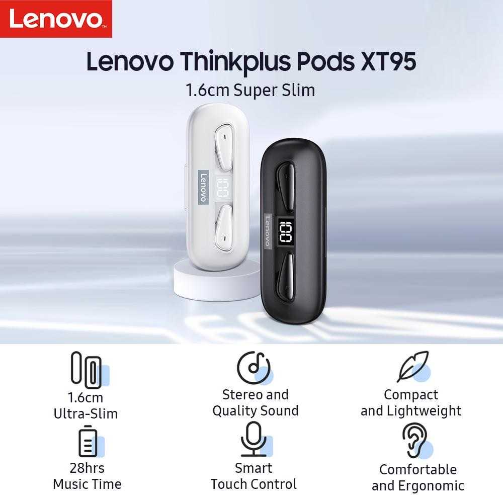 LENOVO THINKPLUS LivePods XT95 - TWS Bluetooth Earphone - 250mAh Case - SMSYT