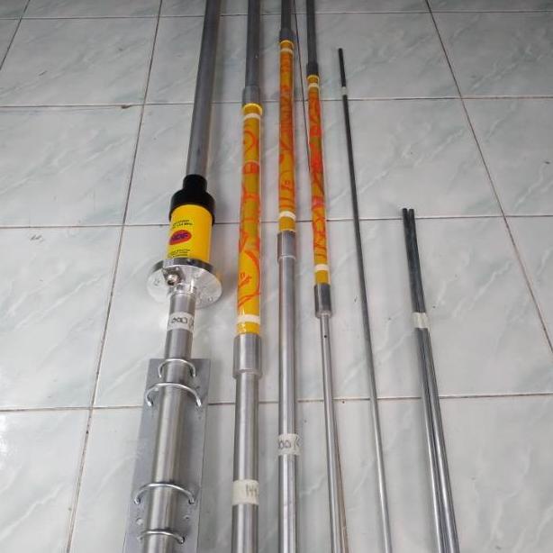 Antena G9 vhf 2 mter band lilitan perak dengan pashing fiber