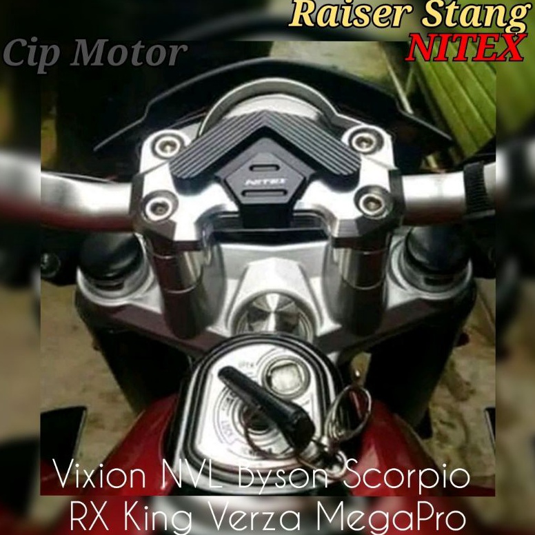 PALING LARIS Barklem Cover raiser Peninggi stang vixion byson scorpio Rx king verza BAR Clamp Raiser