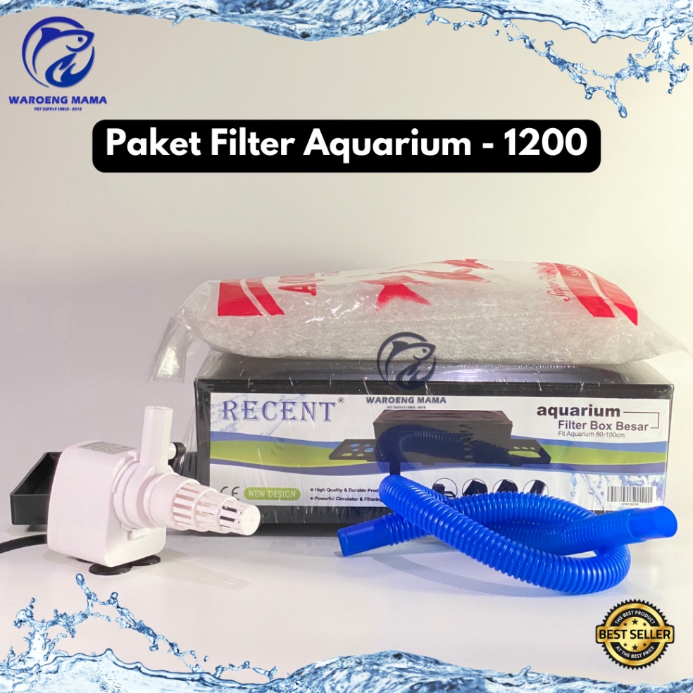 SIAP KIRIM. Paket filter aquarium aquascape 1200 paket pompa aquarium 1200 paket lengkap pompa filte