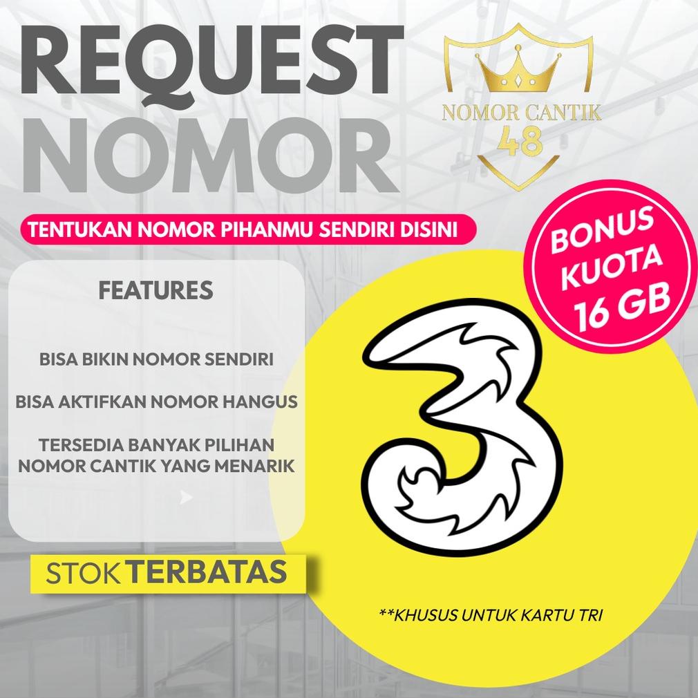 TERBARU REQUEST NOMOR KHUSUS NOMOR TRI (DESAIN SENDIRI)