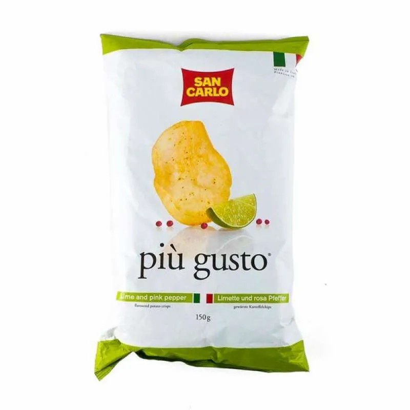 

San Carlo Piu Gusto Lime Keripik 150gr