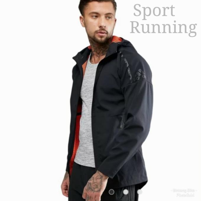 JAKET RUNNING PRIA SPORT JAKET ADIDAS ORIGINAL ZNE 90/10 JAKET LARI