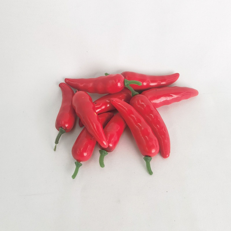 50PCS Cabai Imitasi (Palsu/Artificial) Cabe Merah Mini Foam Cocok Untuk Dekorasi Rumah Buah Buatan M