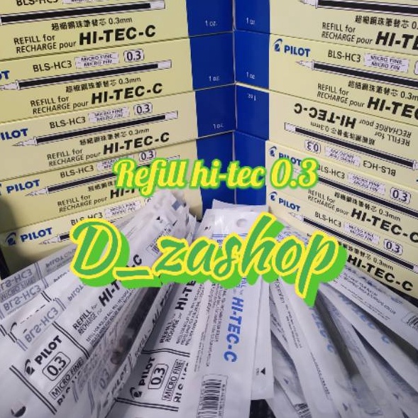 

Ready➯ refill Hitec pilot 0.3 0.4 0.25 mm pen makna hitam dan biru refill hi tech pilot satuan isi ulang hi tech W81