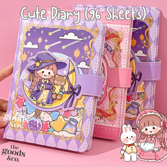 

Produk Terbaik] Cute Diary Journal Korea Style Binder Diary Buku Catatan Harian