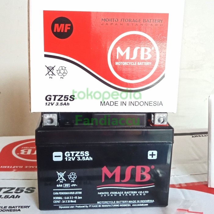 Promo Aki /Accu Msb Kering Aki Motor Honda Beat