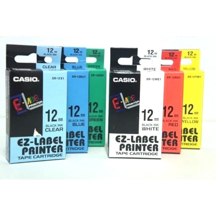 

EZ label printer Casio XR- 124 W 12 mm
