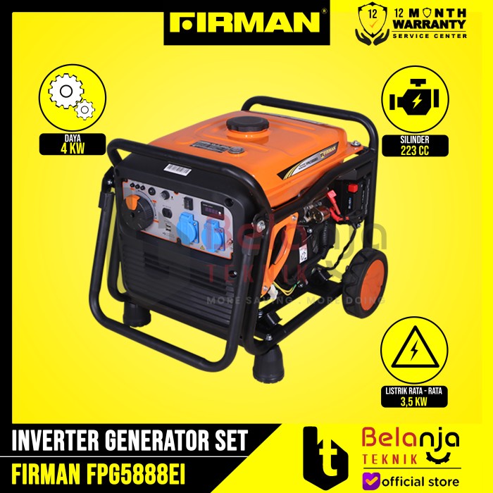 Firman Inverter Generator Set FPG5888Ei Mesin Genset 4000 Watt keren
