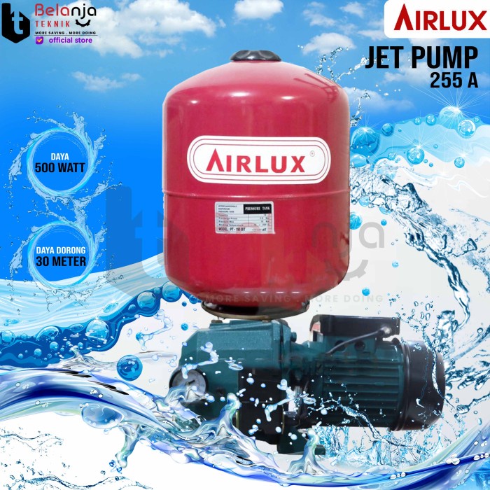Airlux Pompa Air Jet Pump 255 A Bit Jetpump 30 Meter 250 Watt 255A keren