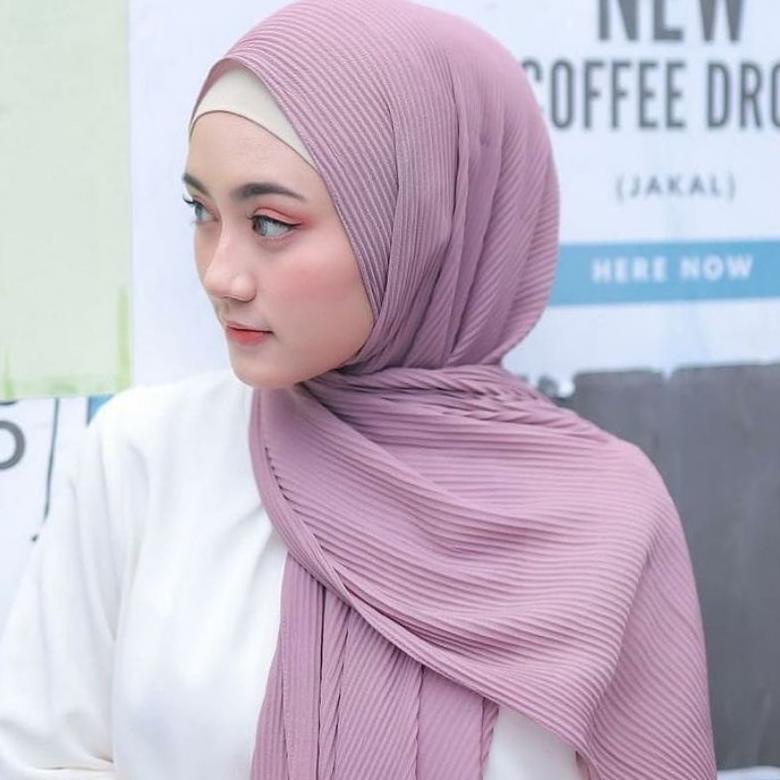 Promo Pashmina Plisket Premium Shawl Kerudung Persegi Panjang Hijab Jilbab Pasmina Lipatan Plisket