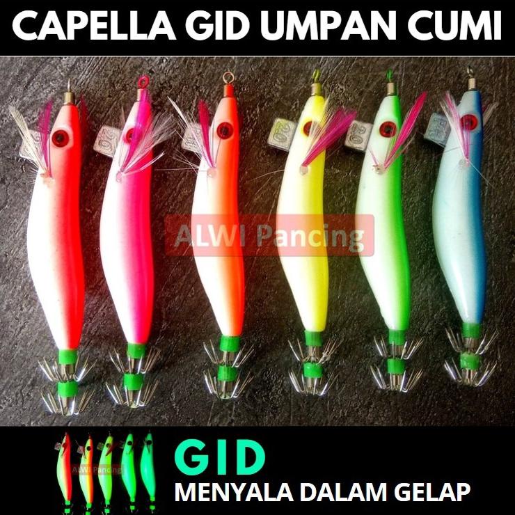Terlaris Capella Squid Jig Gid Fiber Umpan Udang Untuk Cumi