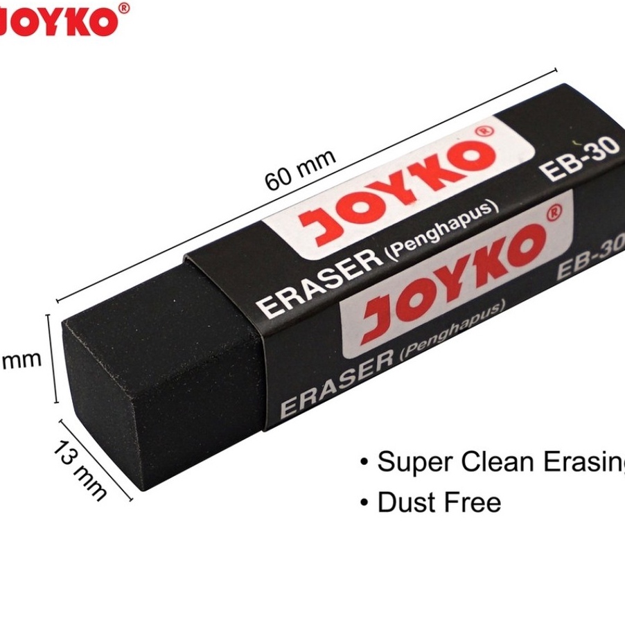 

BRJN6433 PALING AMPUH>>> Eraser / Penghapus Joyko EB-30 Hitam Besar (1 pak isi 30 pcs)