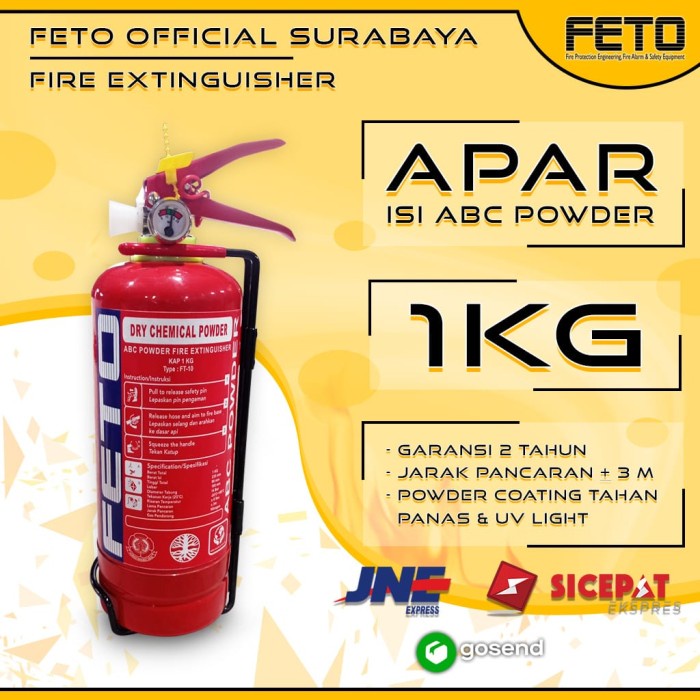 Ready !!! Alat Pemadam Kebakaran (APAR)1KG - FETO