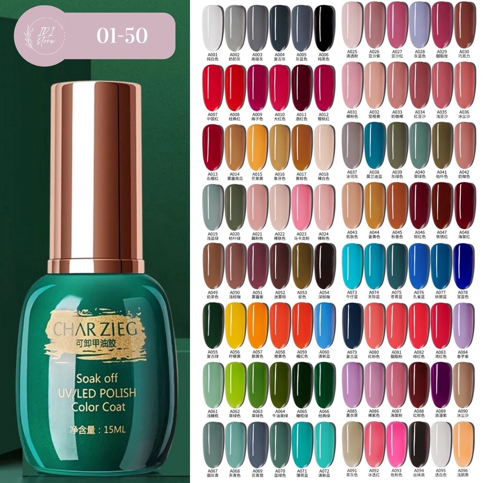CHARZIEG (1-50) / KUTEK GEL / KUTEKS / NAIL POLISH / GEL POLISH / NAIL ART 7241