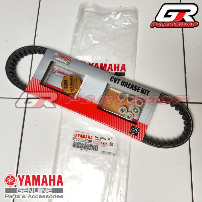 V-BELT SET 54P + ROLLER + GEMUK MIO MIO J MIO GT SOUL GT 115 XRIDE 115 FINO FI 115 ORI YGP ORIGINAL 