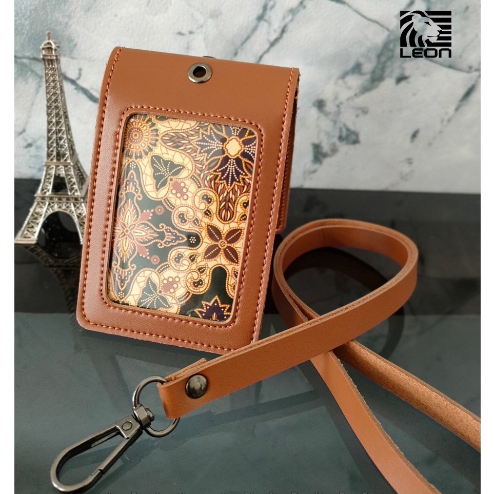 

➮Best Seller➷ Lanyard ID Card Holder Name Tag Kulit Dua Sisi Bolak Balik Mika Name Tag Flip Maghnet Termurah Berkualitas NTS031 L71 ✺