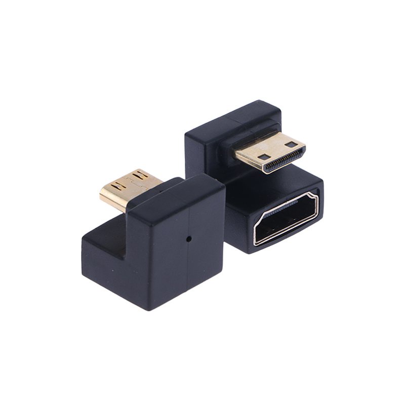 ✅&HDMI-Compatible Adapter 360 Degree Angled U-shaped L Converter Mini HD Male to HDMI Adapter