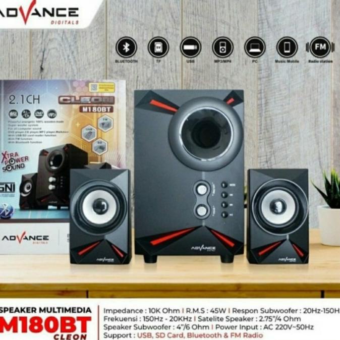 Speaker aktif advance M180BT bluetooth speaker