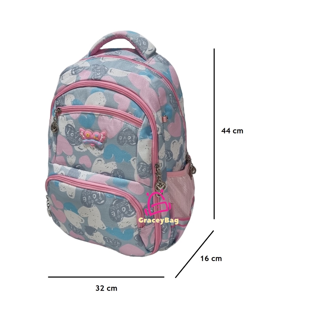 GB-200715 Tas Ransel Sekolah Anak Perempuan Premium Import