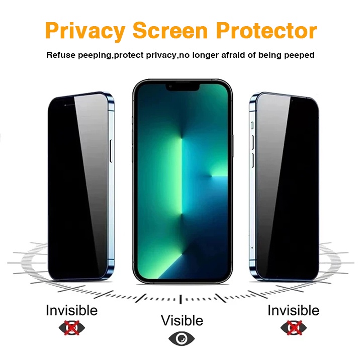 Kompatibel Dengan Id Wajah Tempered Glass Iphone X XS 11 XR 11PRO XSMAX 11PRO MAX 12 12PRO MAX 13PRO Film anti-mengintip