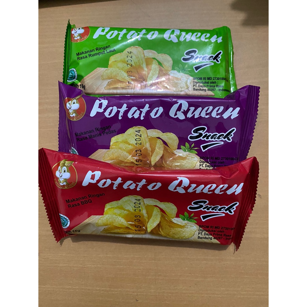 Snack Potato Queen Jual/Kartonan