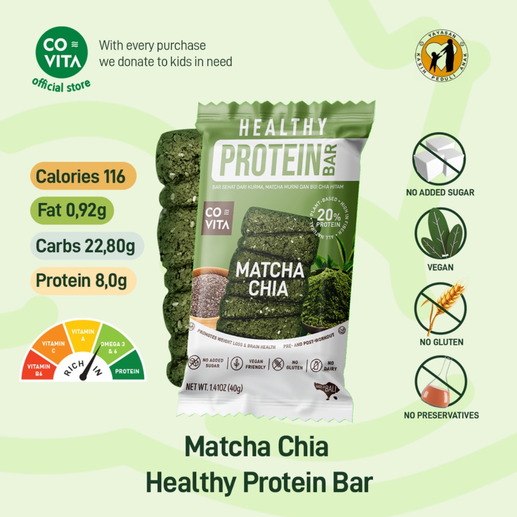 

Covita Healthy Protein Bar - Snack Protein Bar