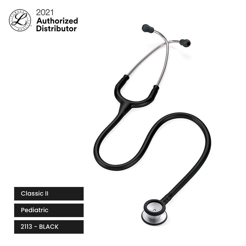 3M Littmann Classic II Stethoscope / Stetoskop Pediatric Anak - BLACK - 2113