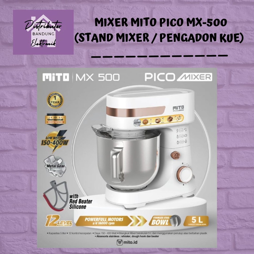 MITO Mixer Pico MX-500 / Pengadon Kue