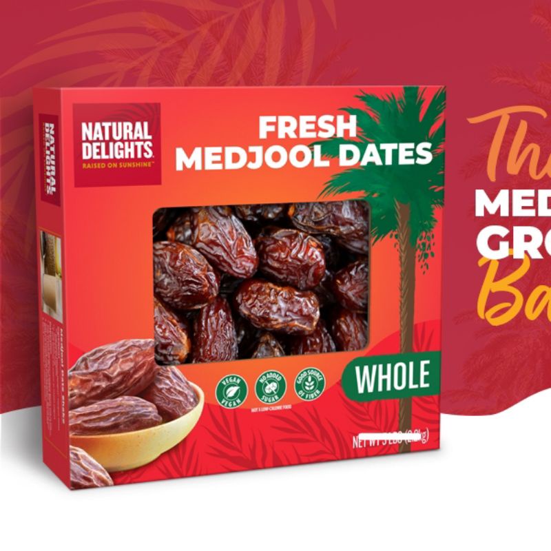 

Kurma Medjool Dates Natural Delights 2 Kg per pack