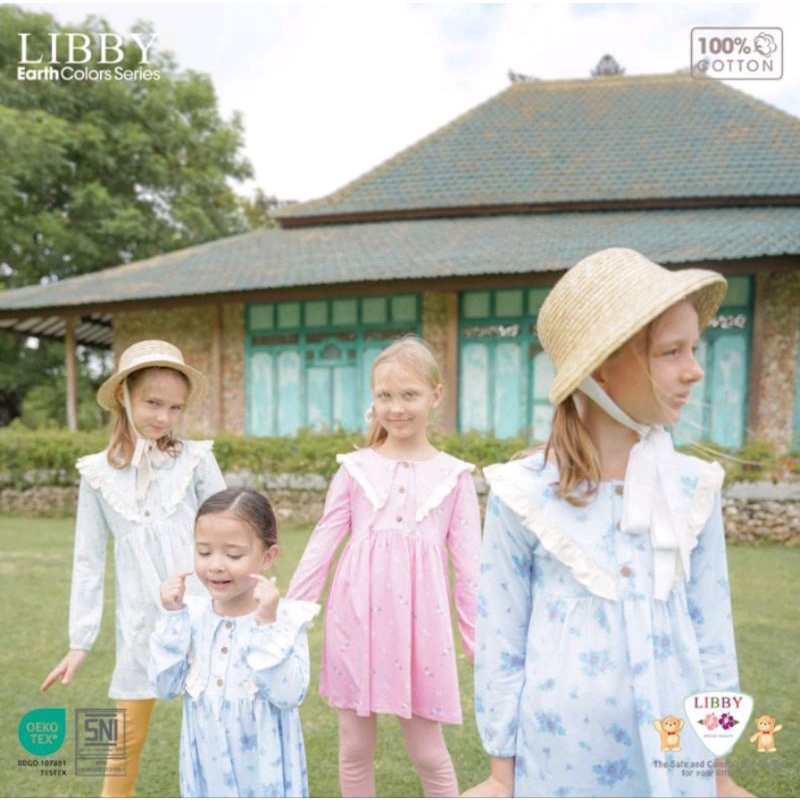 Libby ANNA DRESS / Dress anak Libby lengan panjang