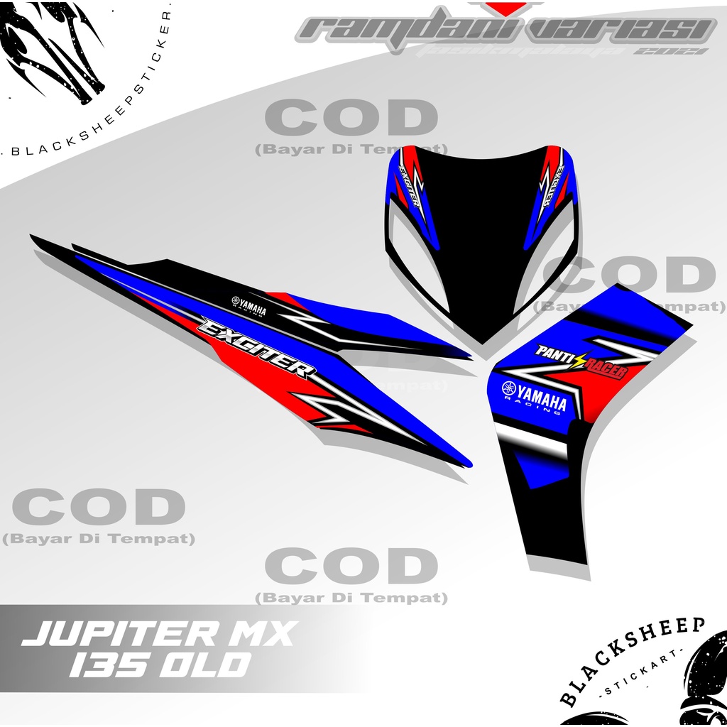 STRIPING JUPITER MX 135 OLD - STIKER MX 135 LAMA - STICKER VARIASI MX OLD LAMA 135