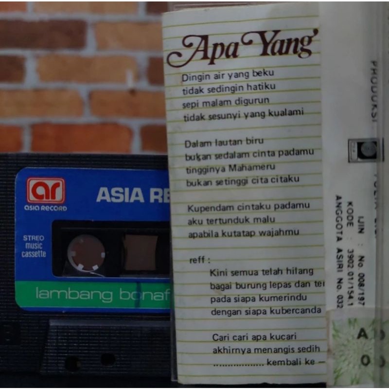 Kaset Pita Endang S. Taurina-Apa Yang Ku Cari