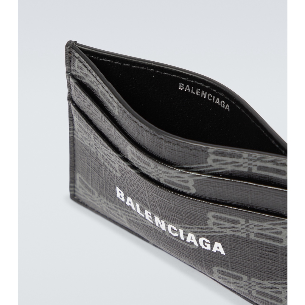 Blenciaga Pattern Logo Card Holder Black