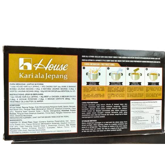 

Bumbu Enak House Curry Spicy Pedas Kari Saos Paste Jepang 1Kg (50 Porsi) Ori