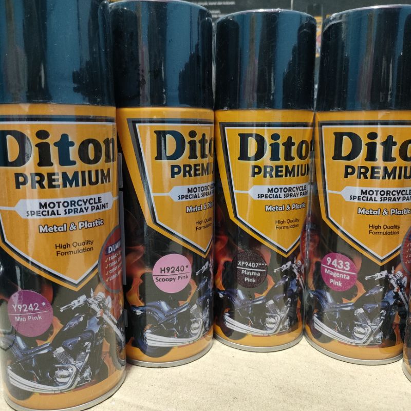 Diton Premium Pilox Pilok Cat Semprot Ready Berbagai Warna Ping Pink 400cc Magenta Pink 9433 Candy Ping 9306 Stabilo Ping 9011 Scoopy Ping 9240 Mio Ping 9242 Pastel Ping 9534 Plasma Pink 9407