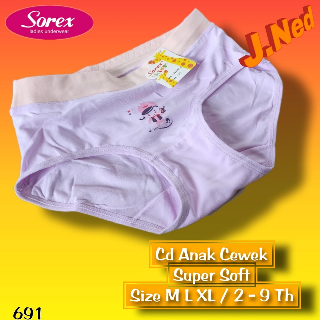 J691 CD  ANAK WANITA SOREX NA402 CD ANAK PEREMPUAN SOREX CELANA DALAM ANAK