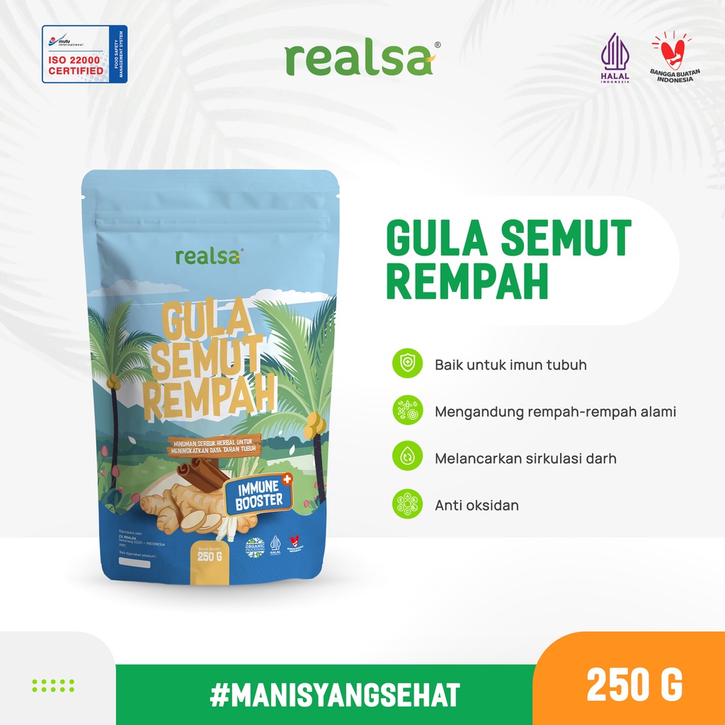 

Gula Semut Rempah Mix Natural 250 gram REALSA
