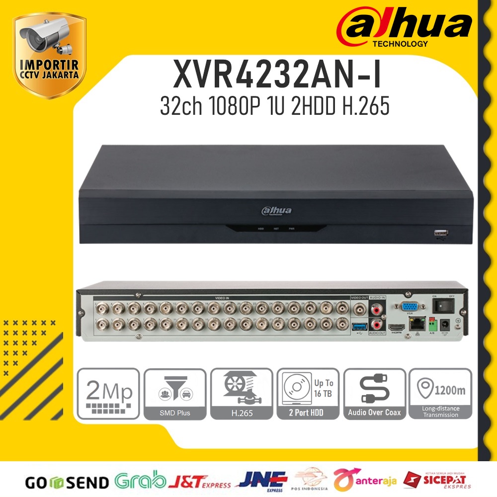 VR 32ch DAHUA XVR4232AN-I 2MP 2HDD - ICJ