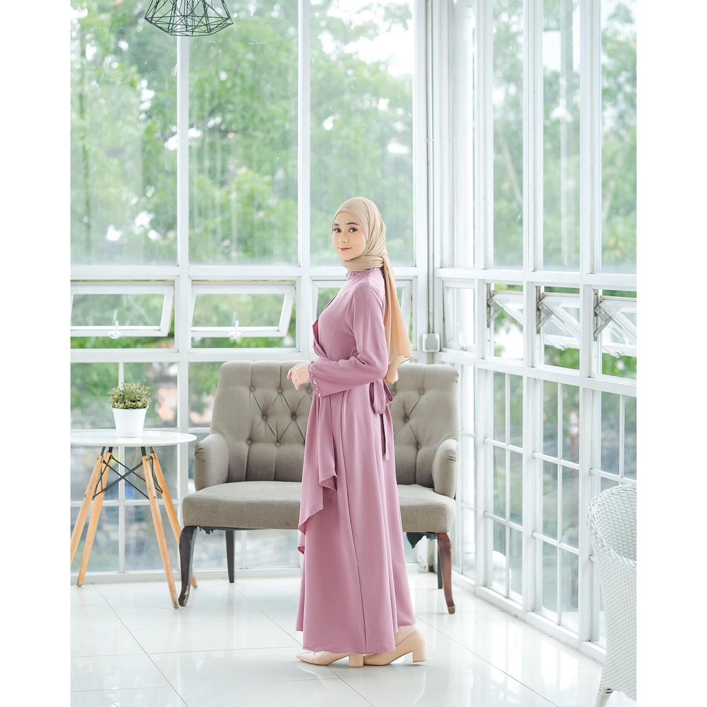 LIMITED - AINUN DRESS EID SERIES GAMIS PREMIUM DRESS WANITA SHAKILA SWAROSKI