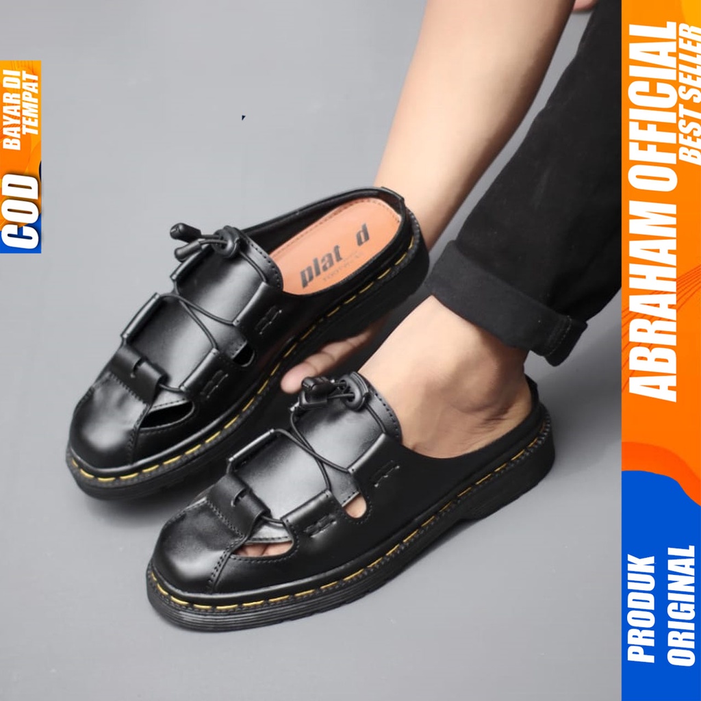 Sandal Sepatu Pria Casual Sendal Slide Pria Selop Distro Original Slop Abraham BUSTON