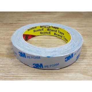 Double Tape Foam Busa Spons 1&quot; inch 5 meter Hitam Hijau Doubletape Selatip Lakban