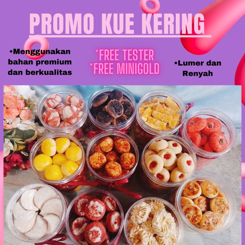 

PROMO Kue Kering Lebaran HOMEMADE Free Tester Free Minigold