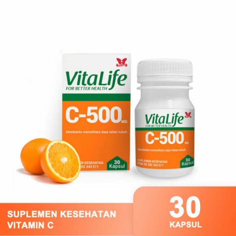 Vitalife C - 500 mg / Vitamin C 500 Original 30 Kapsul